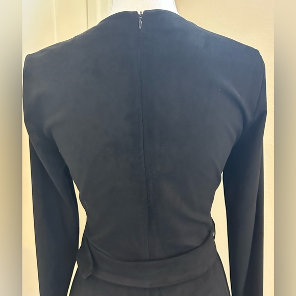 Zara Suede V Neck Dress w/ Belt - NWOT - Medium - Picture 5 of 5